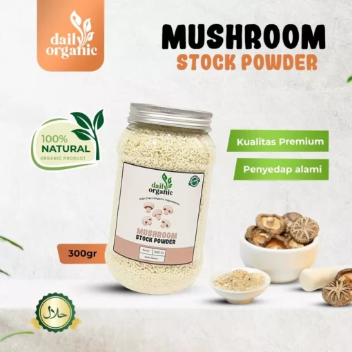 Kaldu Jamur Bubuk Mushroom Stock Powder Daily Organic