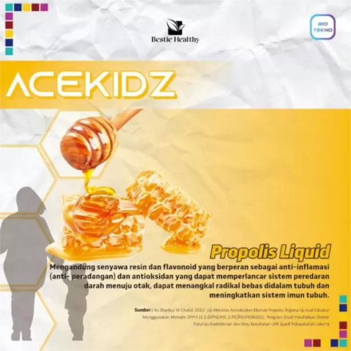 Herbal Kecerdasan Anak Acekidz Propolis Murni 100 % 10 ml - Gambar 4